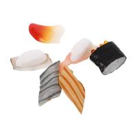 Didiseaon 6 pièces Lot de Modèles Sushi Artificiels Réalistes Décoration Simulée pour Restaurant Accessoires Polyvalents pour Vitrine Photo et Fête