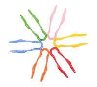 Didiseaon 6 pièces Lot de Pinces Motricité Fine Plastique Colorées pour Garçon Fille Jeu Éducatif Préscolaire pour Développement Sensoriel et Activités Créatives