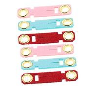 Didiseaon 6 Pièces Parrot Leg Bands Adjustable Training Foot Rings for Small Birds and Parakeets Soft Artificial Leather Bird Accessories for Outdoor Safety