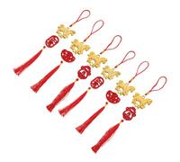 Didiseaon 6 Pièces Pendants Suspendus Style Chinois pour Richesse et Succès Ornements Résistants Décoloration pour Décoration Intérieure Traditionnelle
