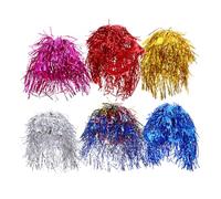 Didiseaon 6 Pièces Perruques Mèche Métallique Multicolore Brillantes Accessoires de Fête Légers et Respirants pour Déguisement Cosplay Festival