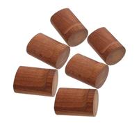 Didiseaon 6 Pièces Porte-manteau Mural en Bois, Crochets Cylindriques Ronds | Vis Incluses, Style Simple et Élégant, Usage Polyvalent pour Entrée et Chambre de Bébé