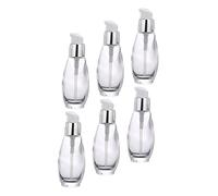 Didiseaon 6 Pièces Presse liquide fond de teint bouteille bouteilles flacon pulvérisateur continu bouteille voyage bouteille de voyage bouteille verre support de fondation en verre Un verre