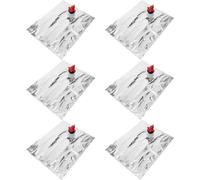 Didiseaon 6 Pièces Sachets de Rangement pour Vin 2l avec Robinet à Bille, Matériau NY Vmpet PE, Design Polyvalent et Nettoyage Facile, pour Voyages et Rassemblements