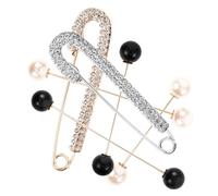 Didiseaon 6 pièces Set de Épingles de Sûreté Décoratives pour Vêtements avec Perles et Broches pour Cintrer Maintenir Fermé Accessoires Élégants pour Femmes et