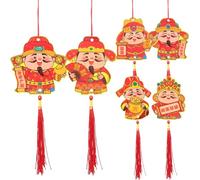 Didiseaon 6 Pièces Set de Pendentifs Bonsaï Arbre Prospérité Décorations Traditionnelles Chinoises pour Nouvel an Ornements Suspendus pour Fête du Printemps Ambiance Festive pour Maison et