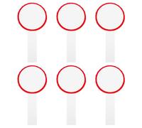 Didiseaon 6 Pièces Tableau de Score Portable, Simple Face Rouge | Écriture DIY Réutilisable, Mousse Légère, Usage Juge ou Vote, Accessoire Pratique pour Jeux et Enchères