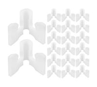 Didiseaon 60 connecteurs cubiques pour Fils métalliques - Clips de Support | Connecteur de fixation en plastique pour étagères d'angle, pour armoires et penderies modulaires.