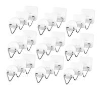 Didiseaon 60 pièces Lot de Crochets Adhésifs pour Plaques Murales Supports Invisibles pour Photo et Décorations Fixation sans Perçage pour Assiettes et Adaptés à Murs Plâtre et Plaques