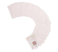 Didiseaon 64 Pièces Cartes de Divination I Ching Guide Set Complet pour Tarot et Développement Personnel Design Chinois Ancien
