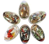 Didiseaon 6pièces Boîte De Rangement pour Bonbons De Pâques De Décorations Élégantes avec Motifs Adorables pour Cookies Et Friandises Pratique Et pour Vos Fêtes