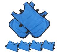 Didiseaon 6Pièces Gilet Entraînement Garçon Fille Chasubles Sport Respirantes pour Football et Basketball Maillot Entraînement Ajustement Ample pour Mouvement Accessoire