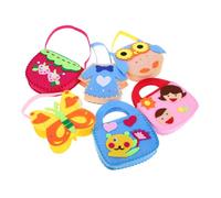 Didiseaon 6pièces Kit De Couture Feutre pour Garçon Fille Modèle De Sac à Main Apprendre à Coudre pour Fille Débutante