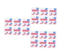 Didiseaon 75 Feuilles tatouage drapeau national autocollant imperméable autocollant patriotique Stickers de drapeaux nationaux temporaires de drapeaux nationaux