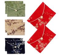 Didiseaon 8 Pièces à Bijoux Brodé à La Main Accessoires Sèche-Linge De Bijoux en Brocade Bag De Bijoux Brodé à Bijoux Chinois De Bijoux De Dame Trousseau De Gadgets Brocart