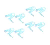 Didiseaon 8 Pièces à Tenons Kit De Jauges D'oreille Aiguille D'oreille Trousse Kit De Perçage à Domicile Fournitures De Perçage D'oreille Jauges Auriculaires Piercing Sky-blue Pp