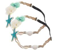 Didiseaon 8 Pièces bandeau étoile de mer décor de cheveux unique guirlande d'été hair charms hair toppers Décorer accessoires pour cheveux fille bandeau femme chic articles de fête conque.