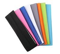 Didiseaon 8 pièces Bandeaux de Yoga Élastiques Coton Lot pour Femmes Larges Antidérapants Respirants pour Sport et Fitness Uniques