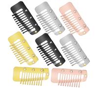Didiseaon 8 Pièces chapeau clip coupe-vent griffes de cheveux dent patin à roulettes para hairpin hair clip clips chunni avec épingles de sûreté épingle à cheveux extension de cheveux Métal