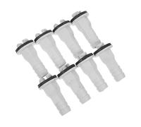 Didiseaon 8 pièces Connecteur Droit pour Drain de Climatisation Étanche avec Joint Caoutchouc Résistant Aux Intempéries Lot pour Climatiseurs Fenêtre et Mini-split Installation Facile