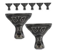 Didiseaon 8 pièces de Zinc Vintage pour Boîtes à Bijoux et Meubles Protège Coins Rétro pour Décor Intérieur Classique