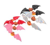 Didiseaon 8 Pièces Halloween Pumpkin Hair Clips With Gothic Bat Wings Secure Side Barrettes For Costume Parties And Festive Accessories