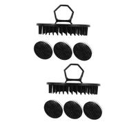 Didiseaon 8 Pièces Masseur De Tête Shampooing Shampoing Dop Shampoing Nettoyant Cuir Chevelu Brosse Pellicules Brosse à Cuir Chevelu Laveur De Cheveux Shampoing Cuir Chevelu Masseur