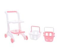 Didiseaon 8 Pièces Mini Chariots de pour Tout-Petits Panier Épicerie et Portable Jeu Imitation pour Développement Social et Apprentissage Utilisation Intérieure et Extérieure