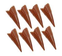Didiseaon 8 pièces Modèles de Cônes de Glace Réalistes PVC Durables pour Décoration DIY et Accessoires Photo Mini Cornets Glace Artificiels Réutilisables pour Loisirs Créatifs