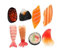 Didiseaon 8 Pièces Modèles Sushi Réalistes PVC Décoration Japonaise Compacte pour Vitrine Cuisine Restaurant et Décor Maison