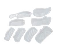 Didiseaon 8 Pièces Moule époxy cristal argile en polymère moules à peigne trousse fabrication moule à peigne moule à bijoux bricolage moule en silicone pour ailes bijoux pendentifs moule