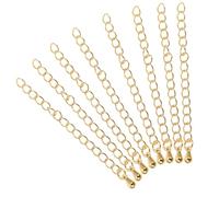 Didiseaon 8 pièces Or Chaînes Extension Bijoux Rallonges Collier Bracelet DIY Perles Accessoires