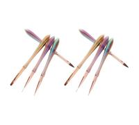 Didiseaon 8 Pièces Stylo Liner pour Nail Art en Métal et Polyester, Pinceaux à Ongles Faciles à Nettoyer, Design Précis pour Créer des Motifs Fins, pour Événements Spéciaux et Usage
