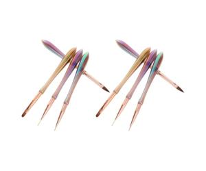 Didiseaon 8 Pièces Stylo Liner pour Nail Art en Métal et Polyester, Pinceaux à Ongles Faciles à Nettoyer, Design Précis pour Créer des Motifs Fins, pour Événements Spéciaux et Usage