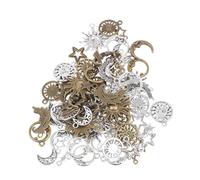Didiseaon 80pièces Breloques Antiques et Pendentifs Alliage Ornements Alliage pour Création de Bijoux Accessoires Variés