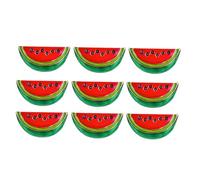 Didiseaon 9 Pièces Broche Pastèque Émail pour Femmes Épingle été Décorative Tropical pour Cardigan Accessoire Polyvalent pour Sacs et Fêtes Luau