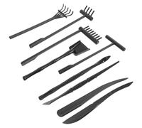 Didiseaon 9pièces Râteaux De Jardin Zen pour Sable Kit Outils Et Accessoires pour Table à Sable Outil De Relaxation pour Jardin Zen