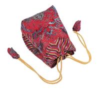Didiseaon à Cordon Brodé de Rangement Minimaliste avec Motif Élégant pour de Tasses à Thé Poche de Stockage Pratique et Décorative pour Snack de an et Organisation à