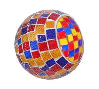 Didiseaon Abat-jour d'intérieur en Verre Mosaïque Rétro E26/E27 16x16x13 Cm, Globe coloré pour lampe de chevet, Applique Suspendre, Remplacement pour études et chambre