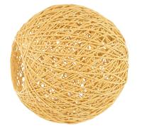 Didiseaon Abat-Jour en Rotin Naturel pour Plafonnier Boule Tressée 15 CM Abat-Jour Léger en Papier Créatif Décoration Intérieure pour Salon Bar et Restaurant