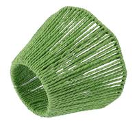 Didiseaon Abat-jour ou Protège les Yeux en Corde de Papier Tissé Vert E27 E14, Design Simple et Élégant pour Lampe de Chevet Ado Garçon Lampe de Bureau
