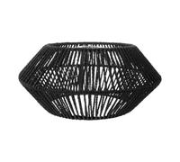 Didiseaon Abat-jour rustique en corde de papier, style bohème, tissé à | Abat-jour en corde de papier tissé pour lampes de table ou lampadaires, touche vintage pour une ambiance chaleureuse dans un