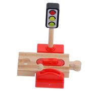 Didiseaon Accessoire Bois pour Circuit de Train Modèle de Barrière Routière Bois pour Jeux et Construction de Scènes Ferroviaires de Barrage pour Garçon Fille Facile à Installer