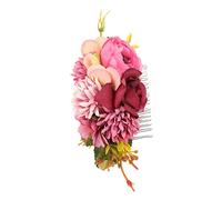 Didiseaon Accessoire De Cheveux De Mariage Élégant Peigne À Cheveux En Rose Simulée Pour Robe De Mariée Coiffe De Fleur Diadèmes