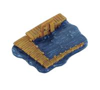Didiseaon Accessoire de Décor Miniature en Résine pour Bac à Sable Psychologique, Jetée Résistante la Déformation, Entretien Facile pour Diorama et Maison de Poupée