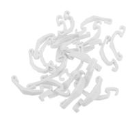 Didiseaon Accessoires Stables et Polyvalents de Fixation 20 Clips en Plastique Blanc pour Sécuriser Enclos de Petits Animaux pour Cage à Lapin et Hamster