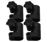 Didiseaon Adaptateur de Montage pour Pied D’éclairage 4 Pièces avec Bouton de Serrage Moleté, Poignée en Étoile, Réglage de 25 à 22 Mm, Pince de Positionnement pour Support de Moniteur,