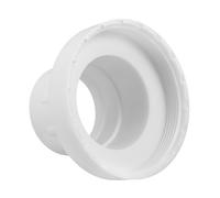 Didiseaon Adaptateur de Tuyau pour Optimiser la Performance et Réduire la Résistance en Plastique Blanc, Structure Triple Couche, Conception Double Filetage pour Fontaine de Piscine