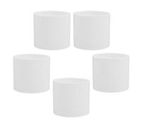 Didiseaon Adaptateurs de Tuyaux Pvc Droits Blanc, Lot de 5, Résistance à L'usure et Installation Facile pour Environnements Industriels et Structures D'étagères DIY