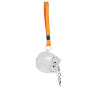 Didiseaon Alarme Personnelle pour Femmes en Abs Blanche de Chouette, Porte-clés Décoratif et Élégant pour Usage d'urgence en Extérieur, Petit et Portable